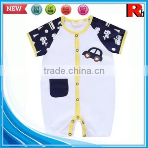 China Short Sleeve Cotton Funny Organic Importing Baby Boy Clothes From China thumbnail-3