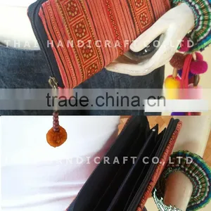 Embroidered HMONG HILL TRIBE Clutch Wallet Coin Money Bag Purse thumbnail-1