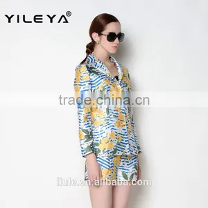 ODM Designed Latest Popular Floral Suits Elegant Women Jacket 2016 thumbnail-3