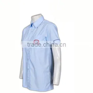 Applique Embroidery Logo Private School Girl Uniform Shirt thumbnail-3