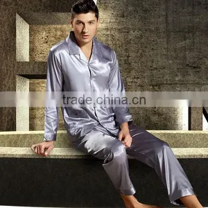 Imitation Silk Men Winter Pajama Set Different Size for Choice Solid More Colors for Choice 59347 thumbnail-4