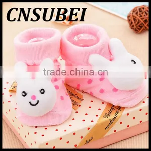 Wholesale Cute Cartoon Baby Anti-slip Socks Newborn Baby Three Dimensional Doll Cotton Tube Socks thumbnail-6
