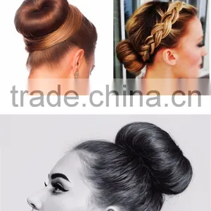 Hair Accessories Synthetic Wig Donuts Bud Head Band Ball French Twist Magic DIY Tool Bun Maker Sweet French Dish Made Hair Band thumbnail-3