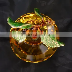 Wedding Favors Golden Colour Crystal Apple thumbnail-4