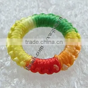 New Multi-colored Woven Linking Rings With Big Hole thumbnail-1