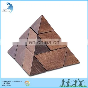 Christmas Promotion Eco-friendly Healthy Early Teaching Kids Wooden Chinese Puzzles thumbnail-3