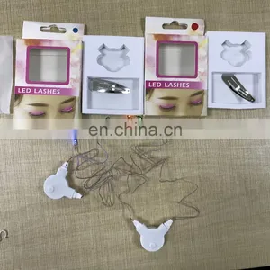 2017 Newest Led Eye Lashes Shining Charming LED Lashes for Halloween Christmas Party thumbnail-5
