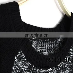 2015 Newest Elegant Stylish Dolman Sleeve O-neck Women's Fashion Twinset Sweater thumbnail-5