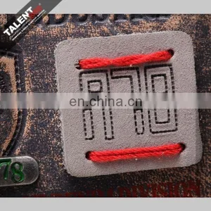 Free Design Fashion Logo Customized Special Metal Real Leather Badge Patch for Jeans thumbnail-3