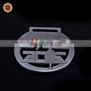 Wr Quality Silver Plated Sports Medal Wholesale Zinc Alloy Running Awards Medal Wholesale thumbnail-1
