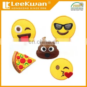 2017 New Emoji Patches Smiling Face - Sunglasses Sticker Embroidery Patch thumbnail-1