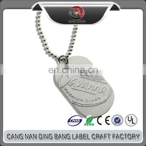 Top Quality Cheap Custom Relief Type And Die Cast Type Unique Sliver Metal Military Embossed Dog Tag thumbnail-1