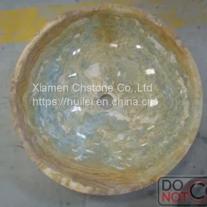Blue Onyx Sinks, Blue Onyx Wash Basins, Nature Stone Bathroom Sinks thumbnail-1
