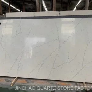 Artificial Calacatta White Quartz Stone Slab thumbnail-1