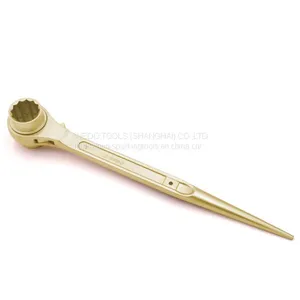 WEDO Non Sparking Aluminum Bronze Doudle Side Ratchet Wrench thumbnail-2