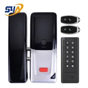 S4A Remote Control Lock Smart Sensor Lock Home Door Invisible Anti-theft Wireless Glass Door Lock thumbnail-3
