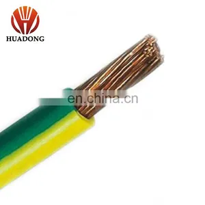 Earthing Cable THW Wire 8awg 10awg 12awg Black Blue Fine Copper 300V PVC Insulation Standard Dry/wet Use 75 Celsius thumbnail-1