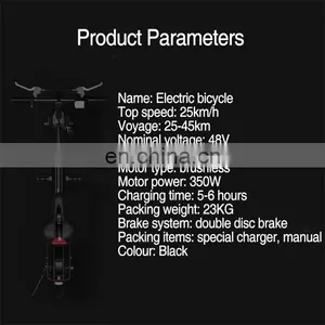 Electric Bicycle Folding Adult Mini Lithium Battery Light Moped Battery Car thumbnail-5