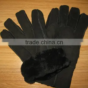 Sheepskin Gloves Leather Gloves China Supplier Fancy Fur Gloves thumbnail-4