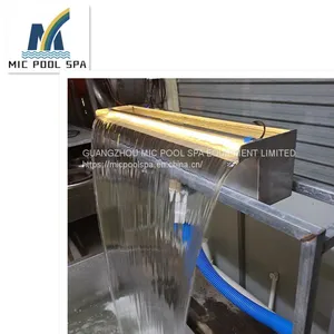 Stainless Steel 304 and 316 Pool Cascade Spa Jet Swimming Pool Waterfall Fountain thumbnail-2