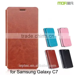 MOFi Case Mobile Handset Housing for Samsung Galaxy C7, Funda Celular Coque Flip Leather Back Cover for Samsung C7 thumbnail-1