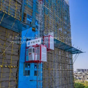 High Quality Construction Building Hoist For Passengers And Material thumbnail-3