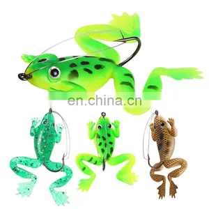 5.2g/6cm Frog Soft Lure Bait With Hook, a Bag of 4 Frog Bait thumbnail-1