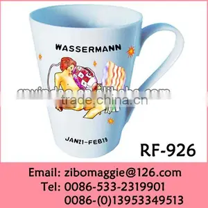 Cone Shaped Coffee Mug With Zodiac Design for Promotional Mug for Wholesale thumbnail-1