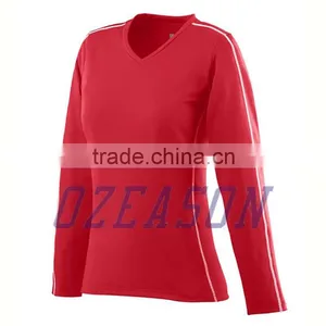Newest Volleyball Uniform Designs for Women, Custom Long Sleeve Volleyball Jersey Supplier's Choice thumbnail-2