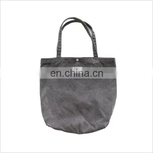 Durable Linen Cotton Canvas Shopping Tote Single Shoulder Bag for Womens thumbnail-1