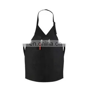 Custom Logo Cotton Tuxedo Bib Apron With Adjustable Neckband thumbnail-1