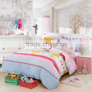 China Cartoon Designs Bed Sheet Set Home Use Cotton 4 Pcs China Flat Bed Sheet Set thumbnail-1