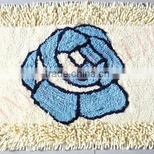 Rose Design Bath Mats Chenille Bath Mat thumbnail-1