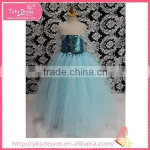 Children Elsa Dress Fabric for Party for 1-9 Years thumbnail-3
