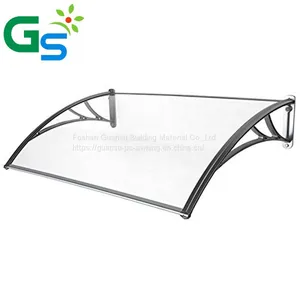 Plastic Bracket Clear Polycarbonate Solid Sheet Awning for Window thumbnail-1