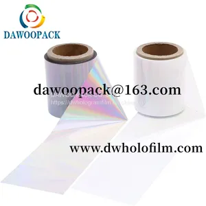 Silver Metalized Seamless Rainbow Hologram Pet Pvc Film thumbnail-1
