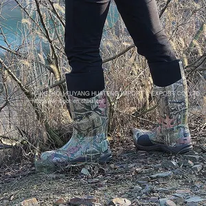 Camo Rubber Boots,Hunting Camo Boots,Safety Rubber Boots.Rubber Rain Boot,Forest Camo Rain Boots,Loggers Boots thumbnail-5