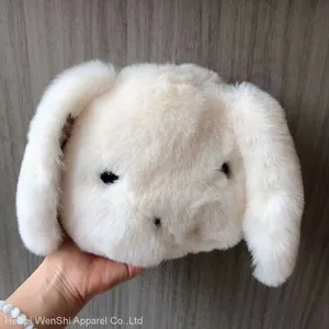 015Wholesale Fashion Plush Cute Rabbit Shaped Bag Ladies Single Shoulder Chain Faux Fur Purse for Women thumbnail-5
