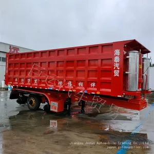 Heavy Duty Dump Semi-trailer Export Semi-trailer Iron Ore Powder Transport Vehicle thumbnail-1