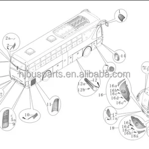 Heavy Duty Vehicle Parts Auto Spare Parts Electric Bus Headlight Bus Body Parts Auto Led Lighting System thumbnail-6