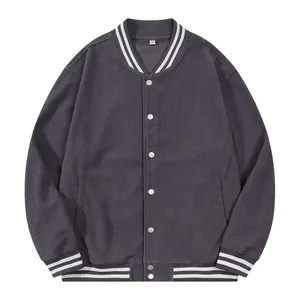 Corduroy Fashion Color Casual Sports Windproof Men's Long Sleeves Loose Jacket thumbnail-6