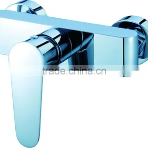 Nicor 8103 Artistic Brass Wall Mounted Chrome Plated Bathroom Shower Faucet thumbnail-1