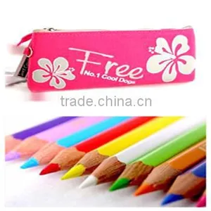 Dongguan Promotional Christmas Gifts, NEW ARRIVALS ! Neoprene Pencil Case , Pink for Girls thumbnail-1