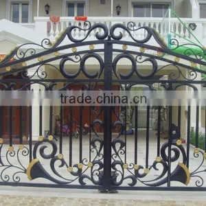 Guangzhou Galvanized Iron Metal Gates,iron Slide Gate,security Iron Gates thumbnail-2