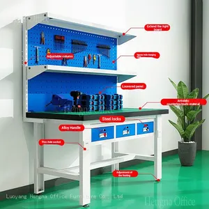 Laboratory Workbench | Modular Science Lab Station With Power Outlets & Storage / HN-LW03 / Precision Tech Workstation for R&D Center thumbnail-4
