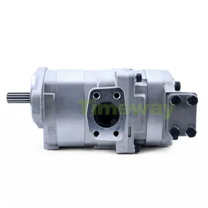 Hydraulic Gear Pump 705-51-21040 Double Pump for Komatsu Grader GD500R Gear Pump 7055121040 thumbnail-3