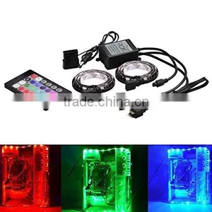 5V Computer RGB LED Light Strip With Remote Control thumbnail-1