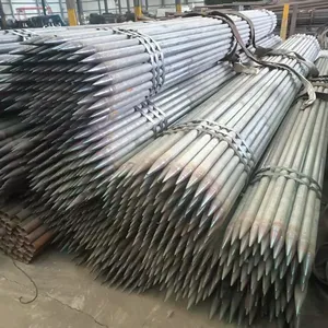 Hot Rolled Advanced Small Conduit Soil Nail Steel Pipe 108 Pointed Punched Grouting Pipe Slope Support Tunnel thumbnail-3