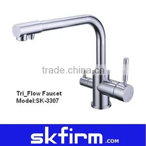 Three Way Kitchen Mixer Faucet With Pure Water Machine/hot&cold and Home Pure Water Filter 3 in 1 Tap thumbnail-1