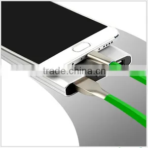 1M/3.3fFT 7 Color LED Metal USB Cable 8 Pin and Charging Charger Cable for IPhone6 6 Plus 5 5s IPad for Ios 8 Ios9 1M thumbnail-1